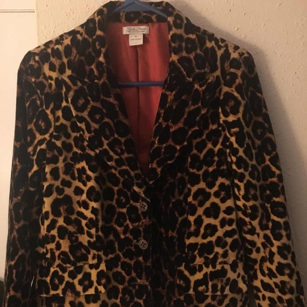 Lucky Brand Leopard Blazer...Medium